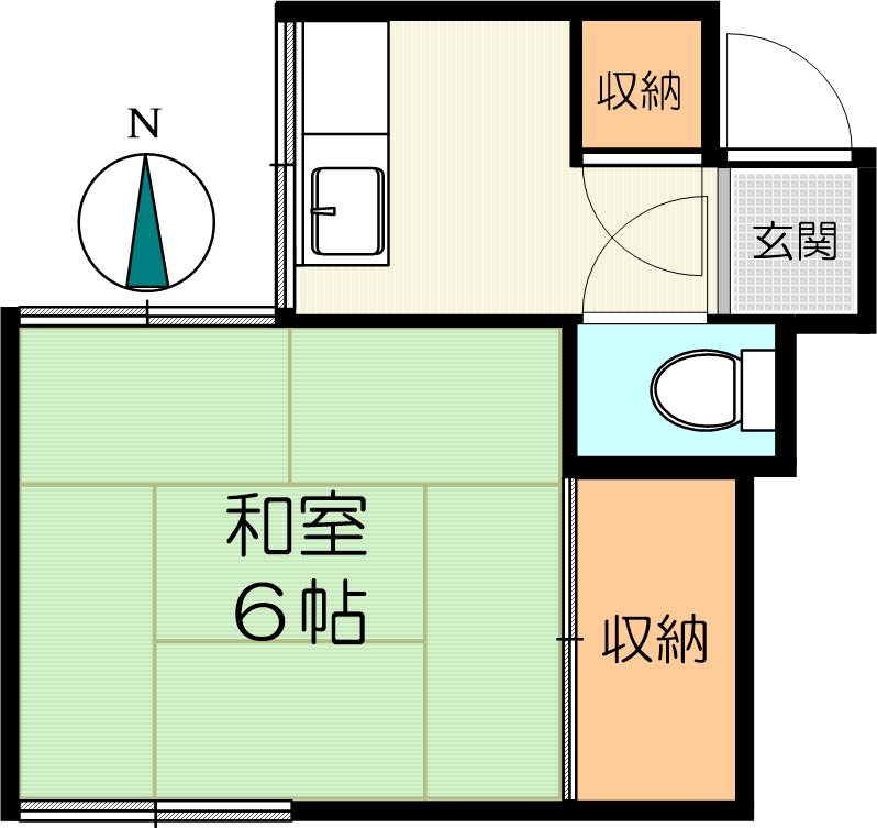 椿荘の間取り