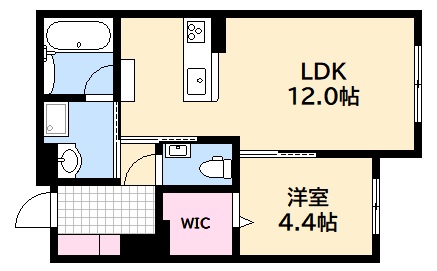 広島市西区高須のマンションの間取り