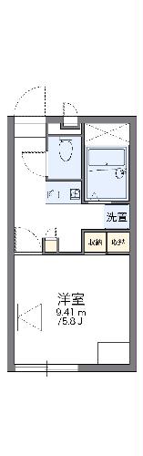 レオパレスブルースカイIIの間取り