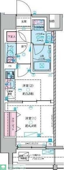 ジェノヴィア木場IIの間取り