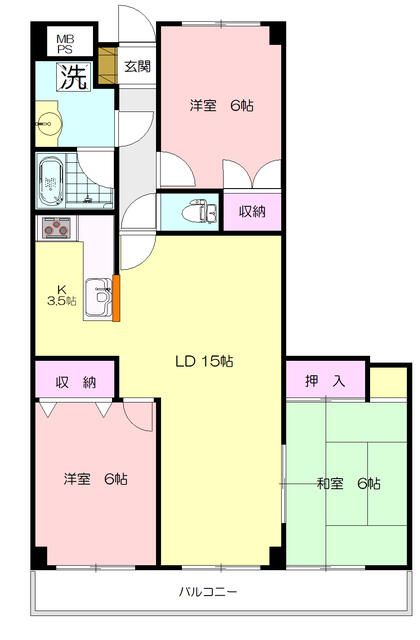 グリーンヒル藤が丘Ｇの間取り