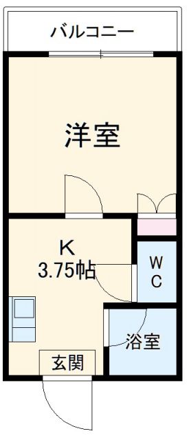 江南市古知野町杉山のマンションの間取り