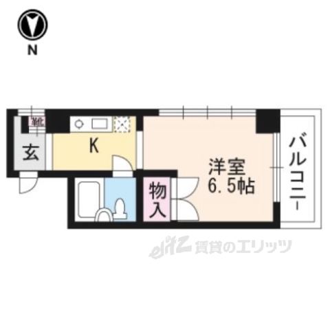 シャンブル伊川の間取り