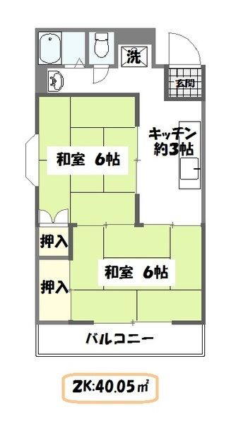 江戸川区西瑞江のマンションの間取り