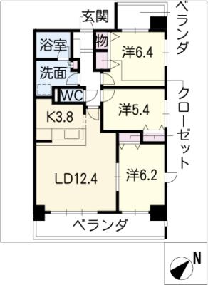 ＡＸＩＳ　ＨＥＩＷＡＧＡＯＫＡの間取り