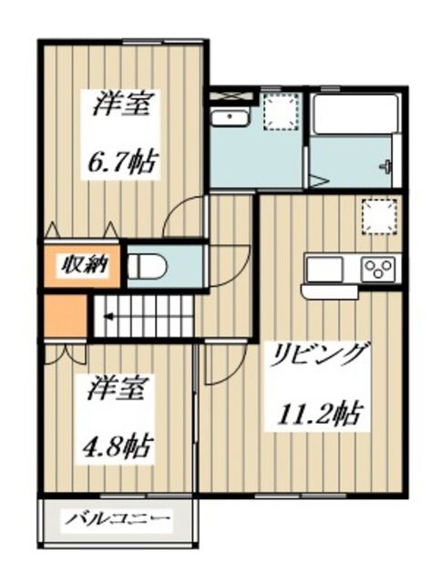 ハーブス　カモミールの間取り