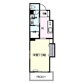 呉市本通のマンションの間取り