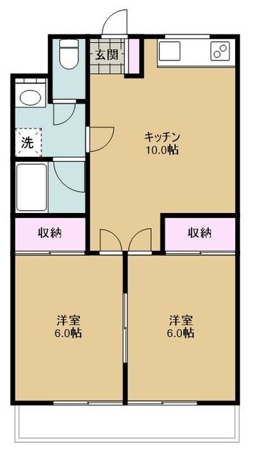 富士見市関沢のマンションの間取り