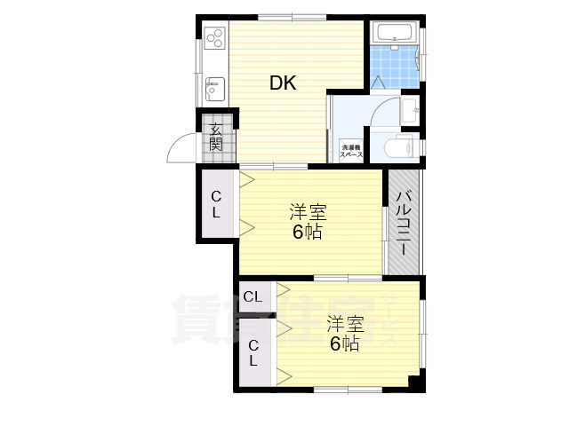 茨木市太田のマンションの間取り