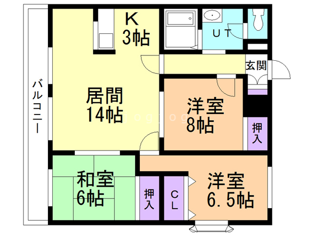 エクレール羊ケ丘の間取り