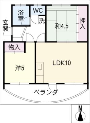 コーポ梅田の間取り