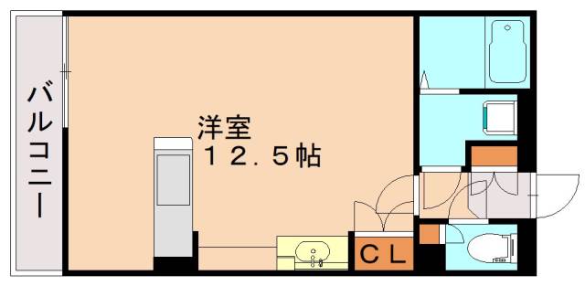 【福津市中央のアパートの間取り】