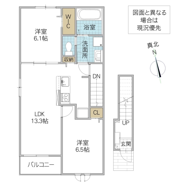 フェニックス Bの間取り