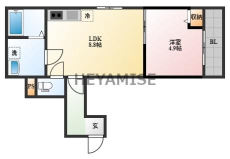 GranSuite　Motoomachiの間取り