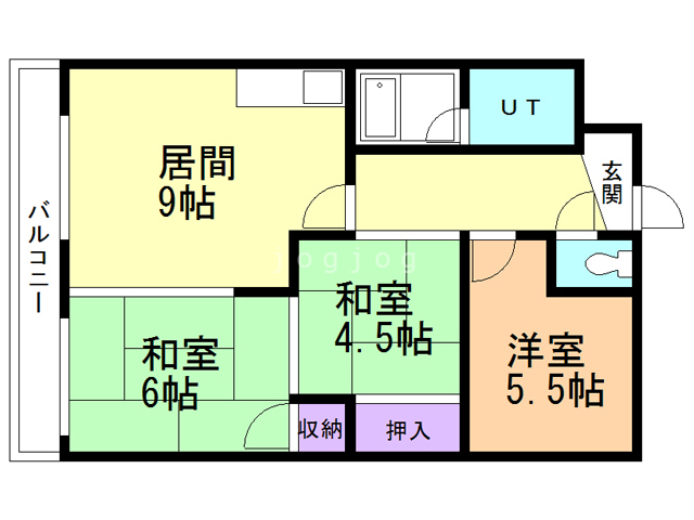 コーポラス柳田の間取り