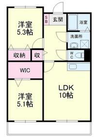 【浜松市中央区桜台のマンションの間取り】