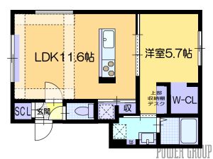 仮）ネコフィーノ美園の間取り