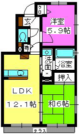 オイルファーム姪浜IIIの間取り