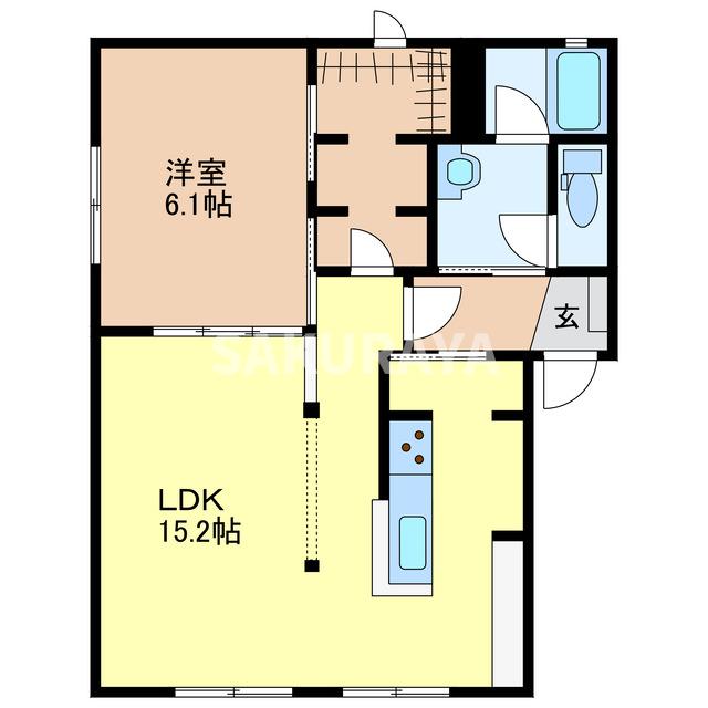 ラフォーレ田部井の間取り