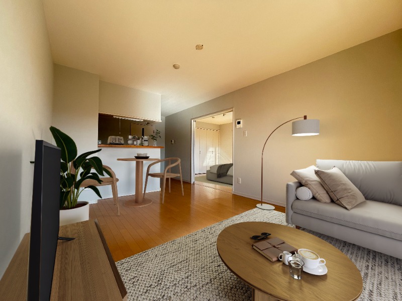 居室・リビング　ＣＧ写真になります。物件に付帯するものではありません。