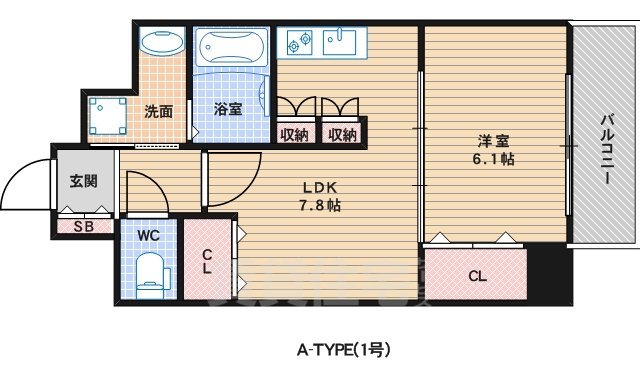 ＪＲ阪和線 長居駅 徒歩1分 15階建 築15年の間取り写真
