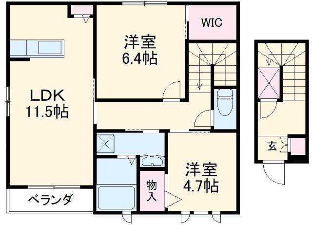 シャーメゾン八千代の間取り写真