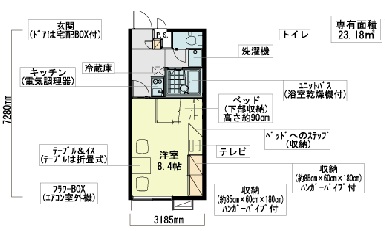 レオパレスアコンティオスの間取り