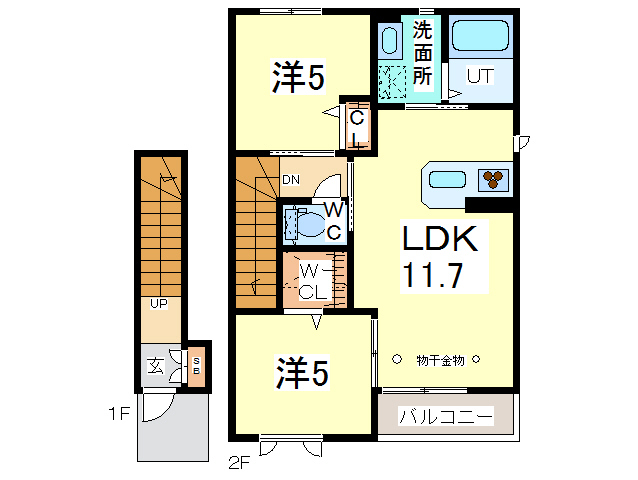 グリナージュの間取り