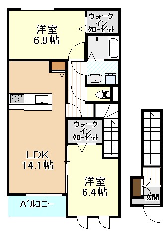 サンシャイン中筋の間取り