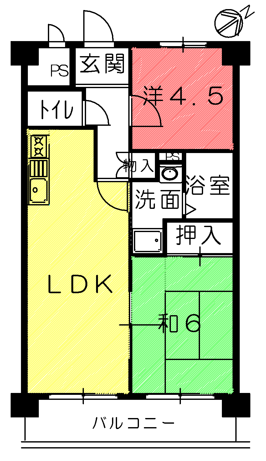 ネーブル壱番館の間取り