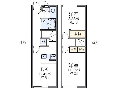 レオパレスｈａｐｐｙの間取り