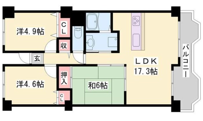 シャトゥ・ブランシェの間取り