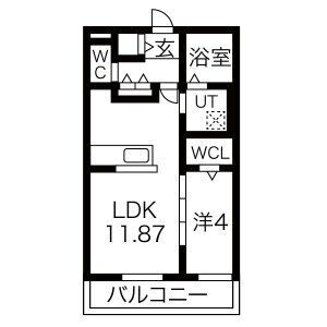 【フォンターナ飾磨の間取り】