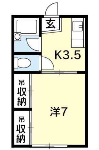 ユニヴァコートSAKOの間取り