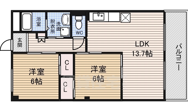 セラフィ西原の間取り