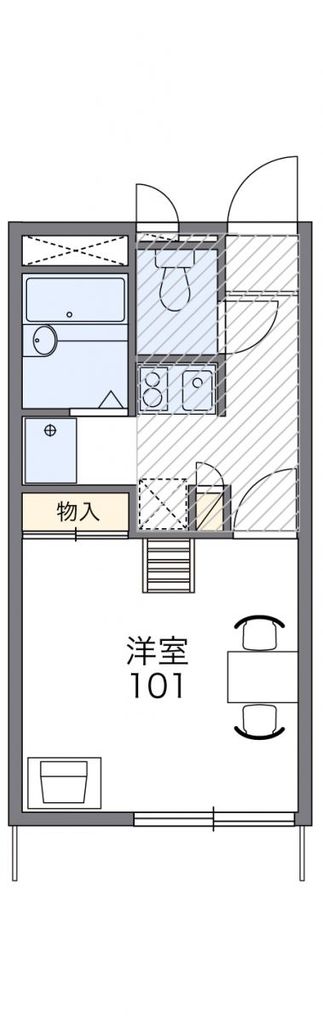 熊谷市戸出のアパートの間取り