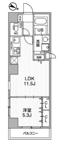 ALTERNA北品川の間取り