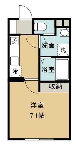 取手市東のアパートの間取り