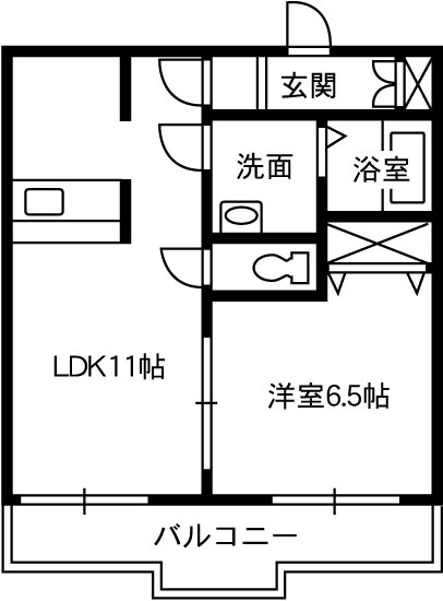 木田郡三木町大字氷上のマンションの間取り