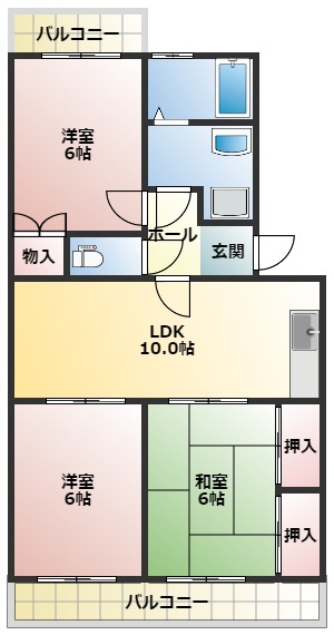 グランシャリオの間取り