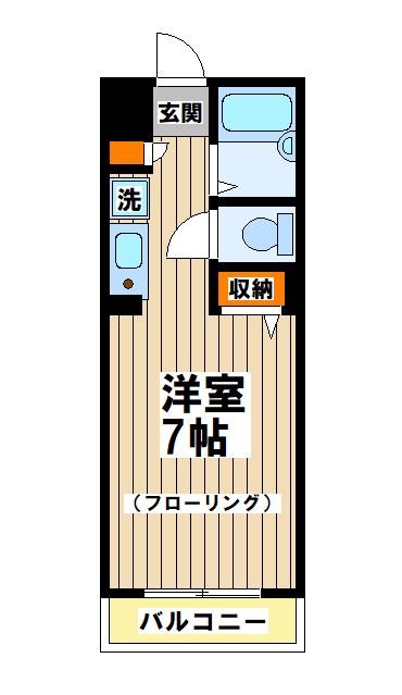 武蔵野市境のマンションの間取り