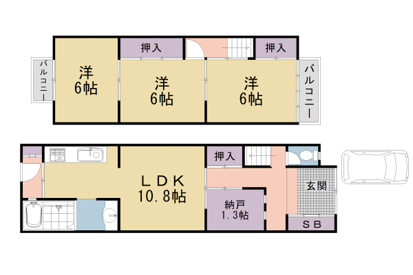 京都市右京区梅津中村町のその他の間取り