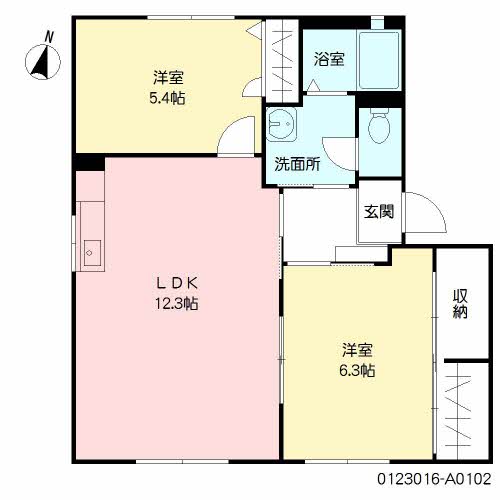 リバーコートＬの間取り