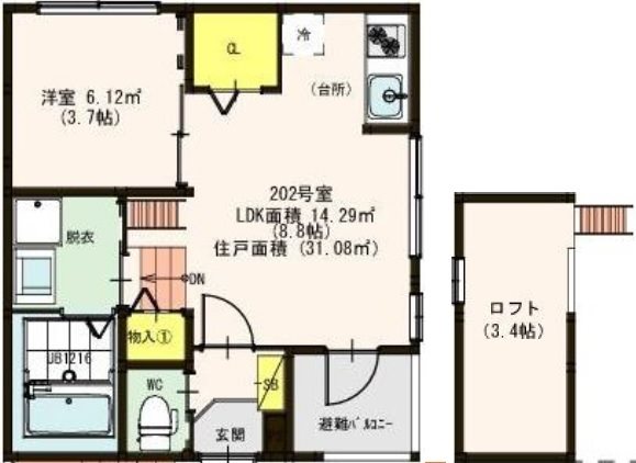 ハーモニーテラス野並IVの間取り