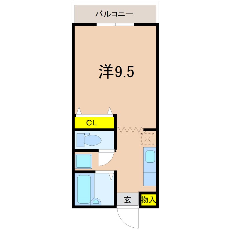 薩摩川内市平佐町のマンションの間取り