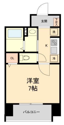 仙台市青葉区本町のマンションの間取り