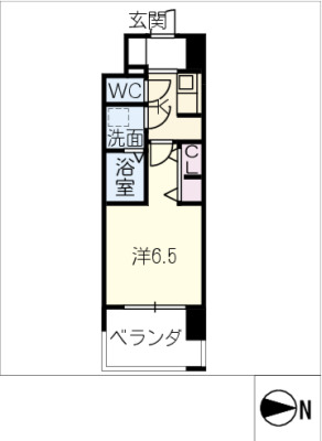 S-RESIDENCE上飯田Northの間取り