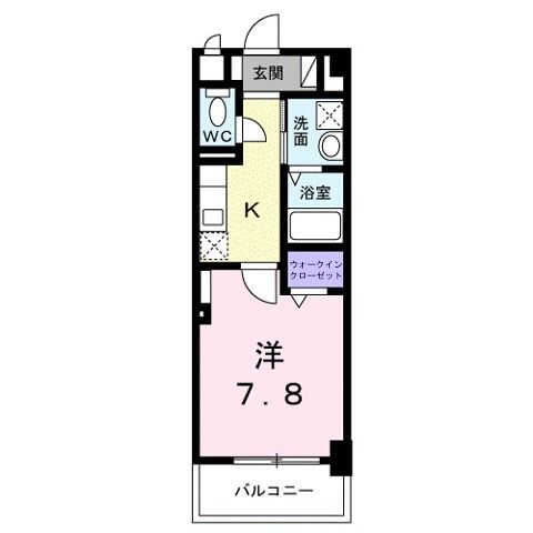 守山市播磨田町のマンションの間取り