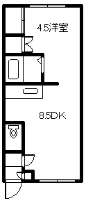 第３リバーハイツ藤の間取り