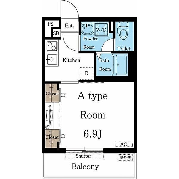 名古屋市千種区自由ケ丘のマンションの間取り